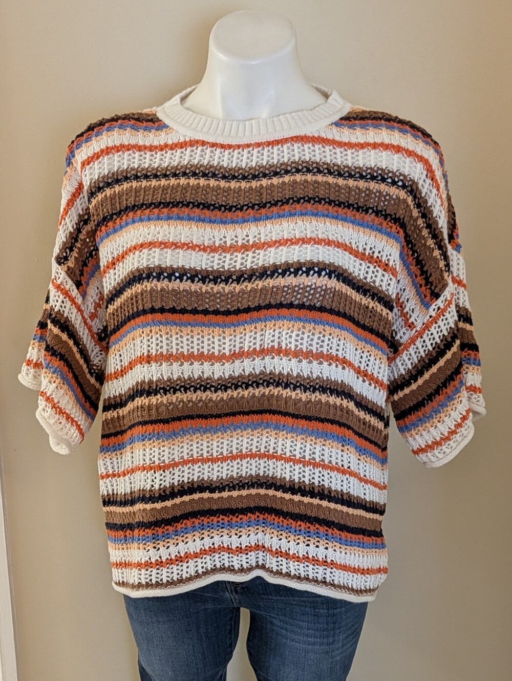 Aerie light weight ribbed oversized sweater size S